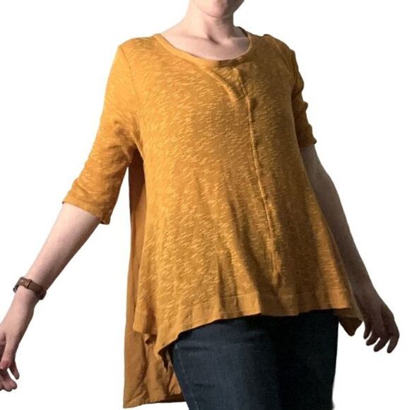 RXB Women Mustard Thermal High Low Top - Picture 1 of 12